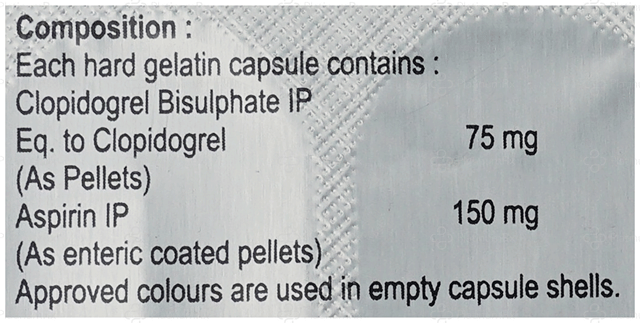 CLOPIeco A 150/75mg Capsule 15s
