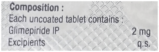 GLIMieco 2mg Tablet 15s