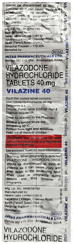 Vilazine 40mg Tablet 10s