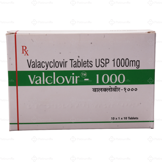 Valclovir 1000mg Tablet 10s