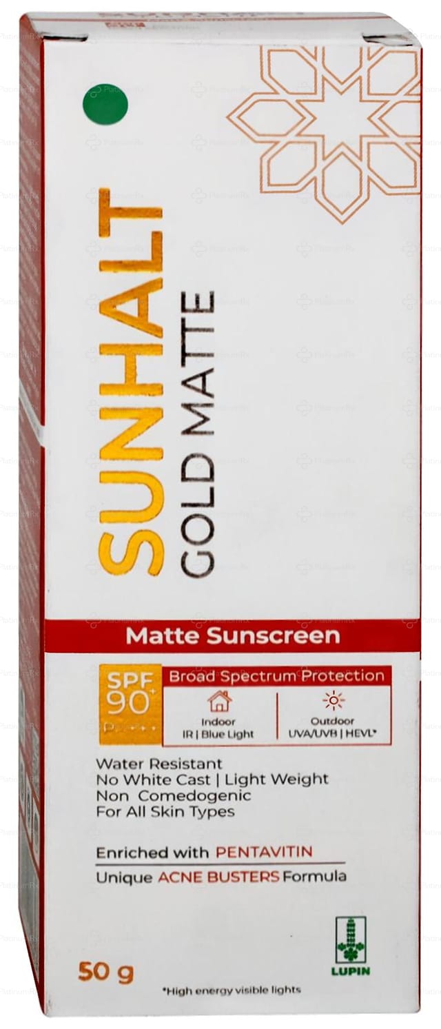 Sunhalt Gold Matte Spf 90+ Cream 50gm