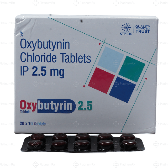 Oxybutyrin 2.5mg Tablet 10s