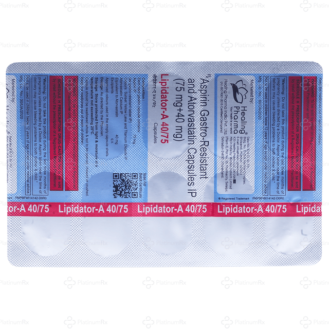 Lipidator A 40/75mg Capsule 10s