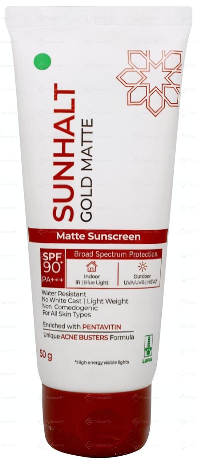 Sunhalt Gold Matte Spf 90+ Cream 50gm
