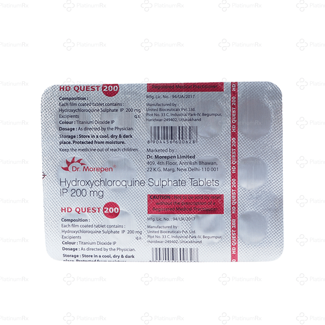 HD Quest 200mg Tablet 15s