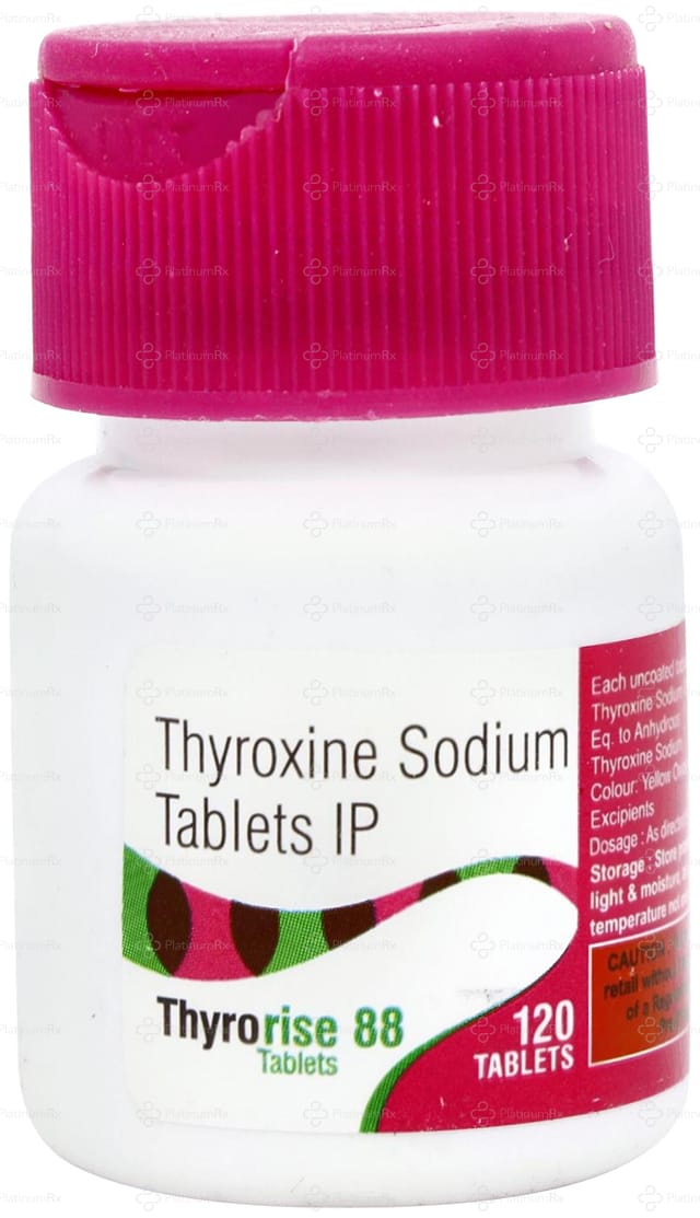Thyrorise 88mcg Tablet 120