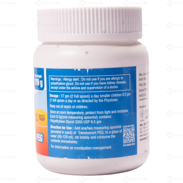 Transluscent 17gm Peg Powder 119gm