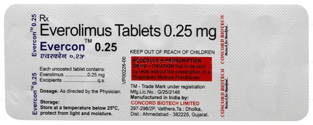 Evercon 0.25mg Tablet 10s