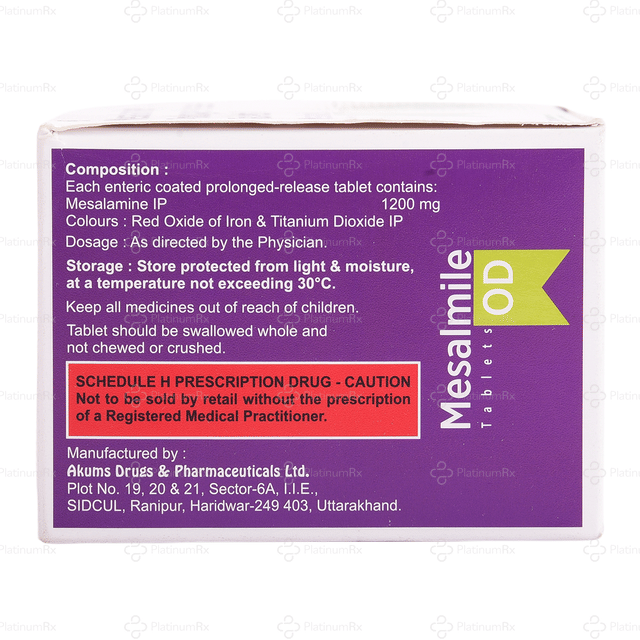 Mesalmile OD 1200mg Tablet PR 10s