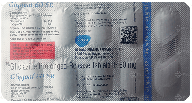 Glygoal 60mg Tablet PR 10s