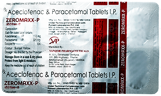 Zeromaxx P 100/325mg Tablet 10s