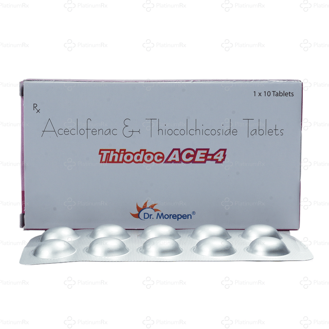 Thiodoc Ace 100/4mg Tablet 10s