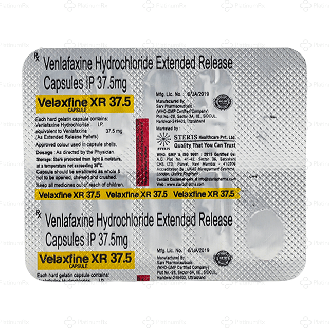 Velaxfine XR 37.5mg Capsule ER 10s
