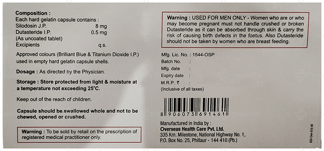 Silocap D 0.5/8mg Capsule 15s