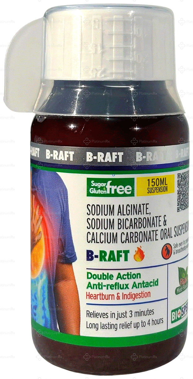 B Raft Paan Mint Sugar Free & Gluten Free Oral Suspension 150ml