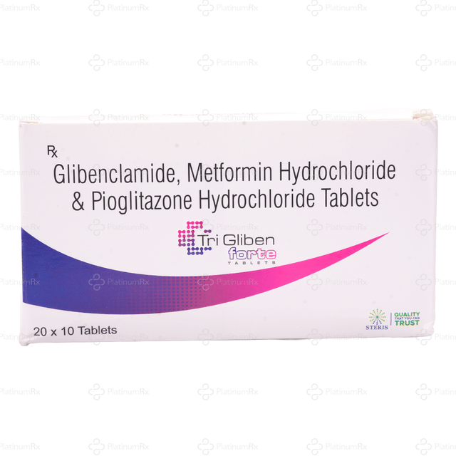 Tri Gliben Forte 5/500/15mg Tablet 10s
