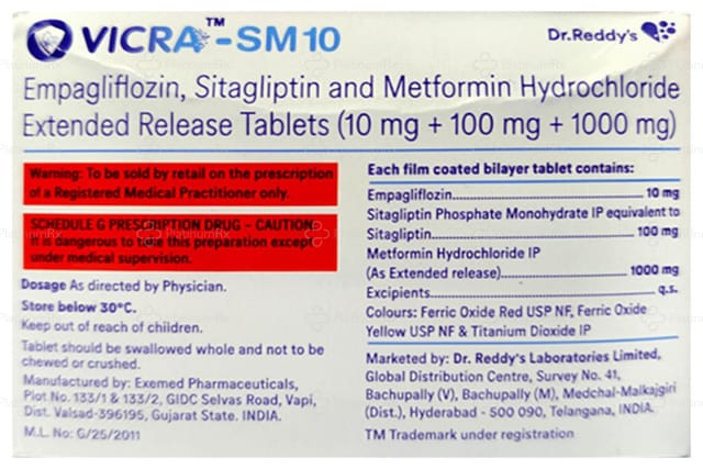 Vicra SM 10mg Tablet ER 10s