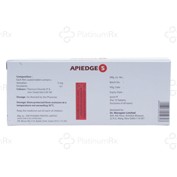 Apiedge 5mg Tablet 10s