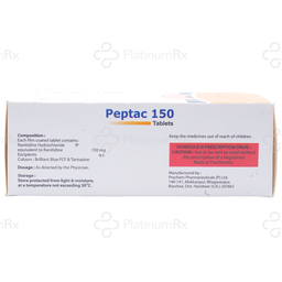 Peptac 150mg Tablet 10s