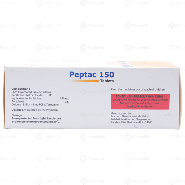 Peptac 150mg Tablet 10s