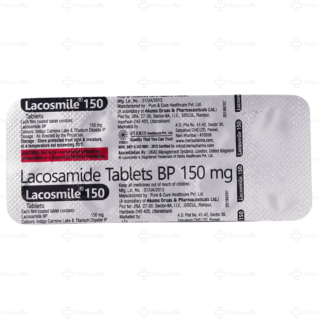 Lacosmile 150mg Tablet 10s