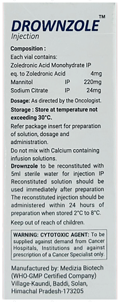 Drownzole 4mg Injection 1s