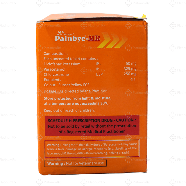 Painbye 50/325/250mg Tablet MR 10s