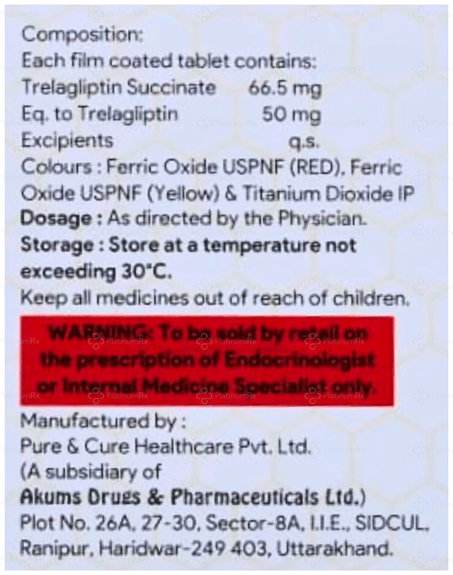 Trelaglipt 50mg Tablet 4s