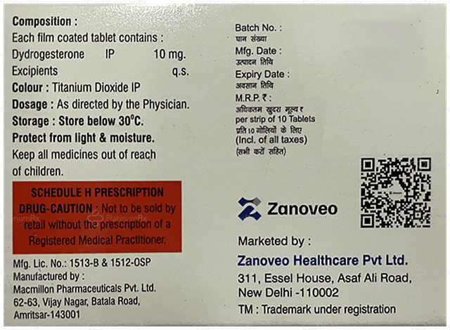 Zanoboon 10mg Tablet 10s