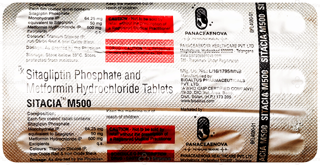 Sitacia M 500/50mg Tablet 15s