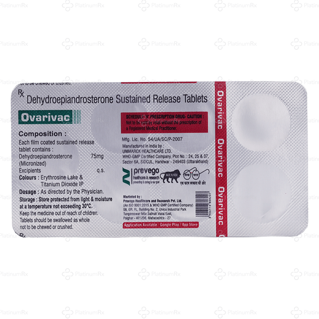 Ovarivac 75mg Tablet SR 7s