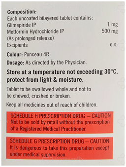 GlyGlim M 1/500mg Tablet PR 10s