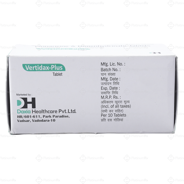 Vertidax Plus 20/40mg Tablet 10s