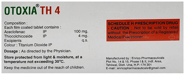 Otoxia TH 100/4mg Tablet 10s