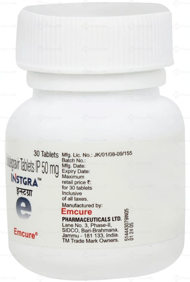 Instgra 50mg Tablet 30s