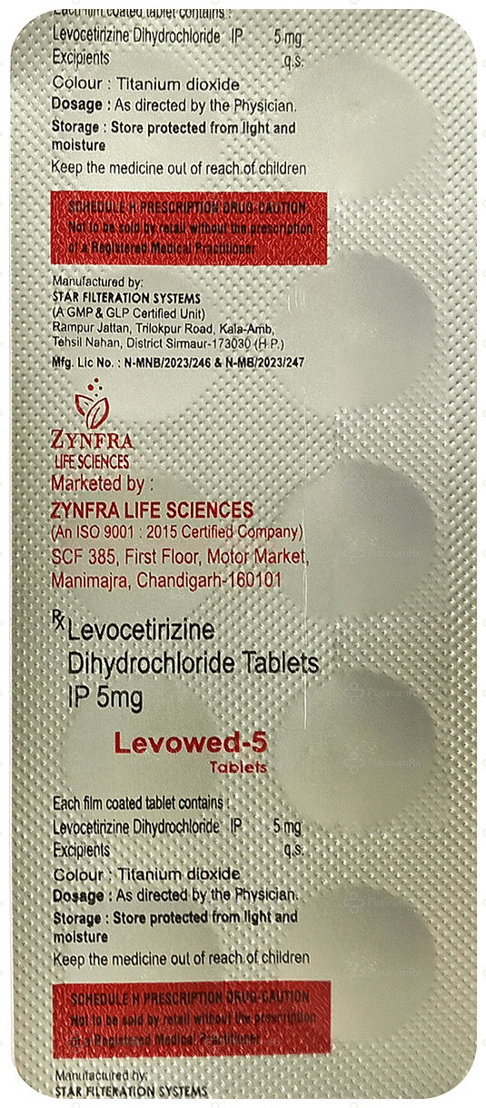 Levowed 5mg Tablet 10s