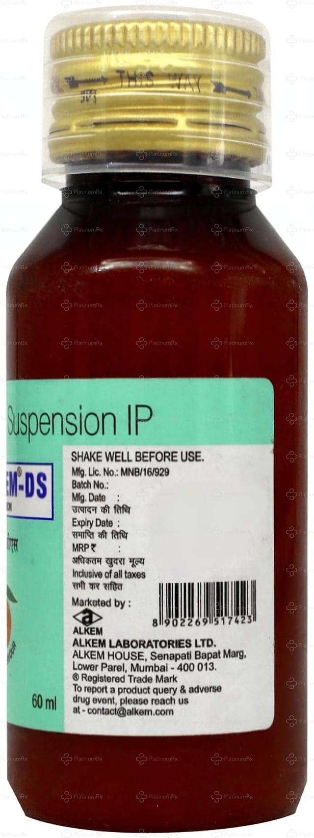 Almefkem DS 100mg Oral Suspension 60ml