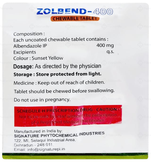 Zolbend Plus 6/400mg Tablet 1s