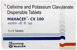 Mahacef CV 100/62.5mg Tablet 6s