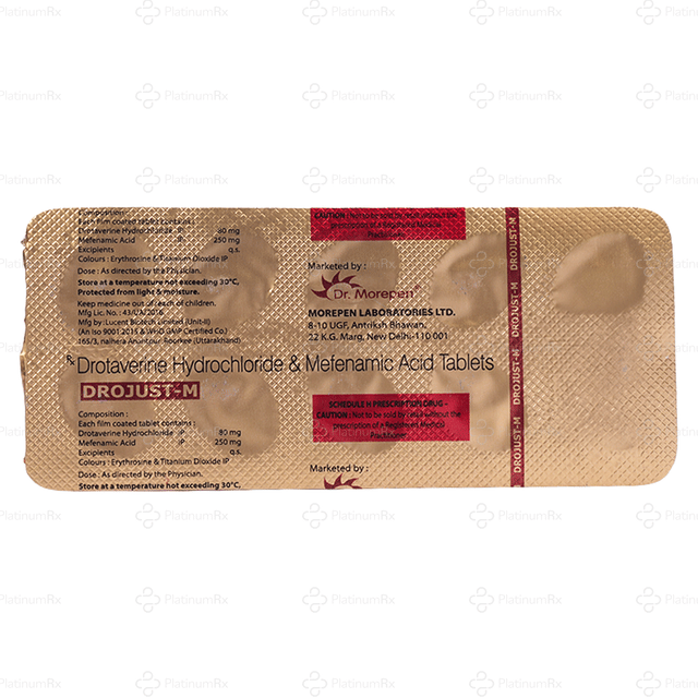 Drojust M 80/250mg Tablet 10s