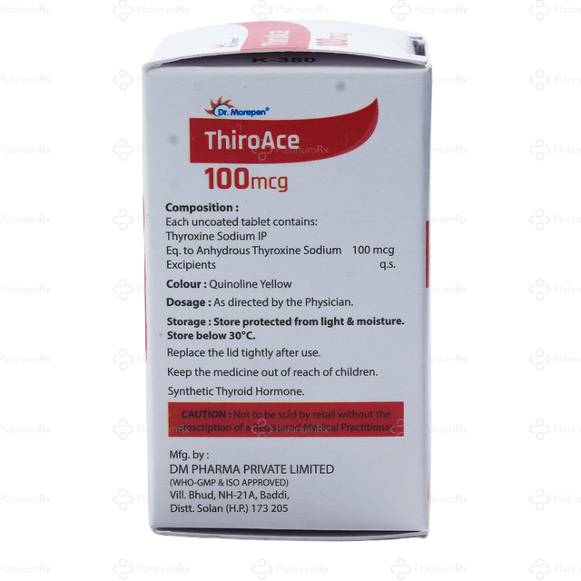 ThiroAce 100mcg Tablet 100s