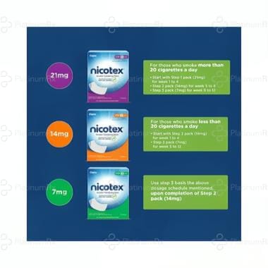 Nicotex 7mg Transdermal Patch 7s