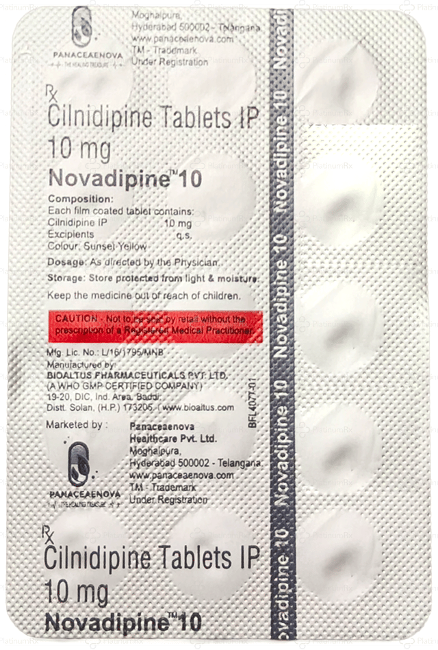 Novadipine 10mg Tablet 15s