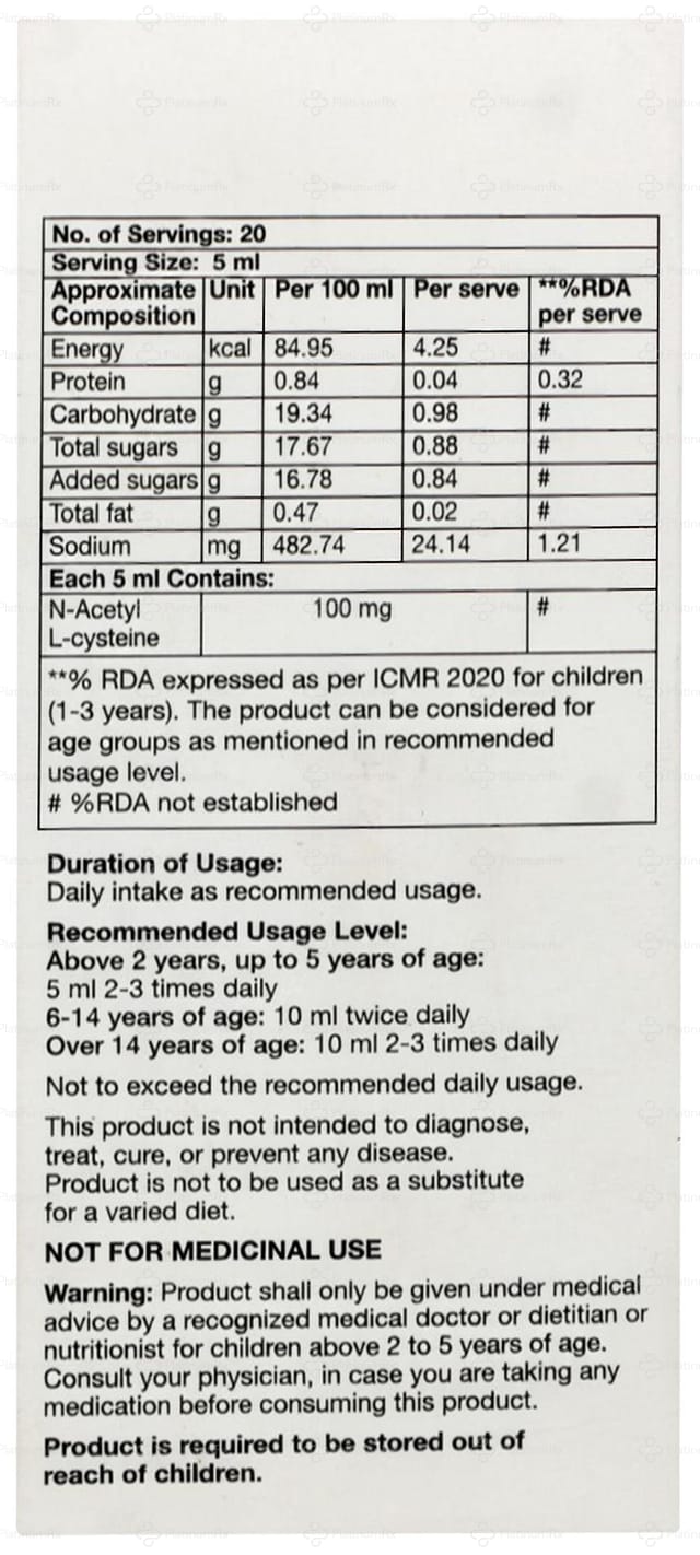 Mucinac 100mg Oral Solution 100ml