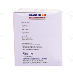 Sitaneed DM ER 10/500/100mg Tablet 10s