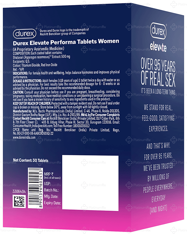 Durex Elevate Performa Tablet Women 30s