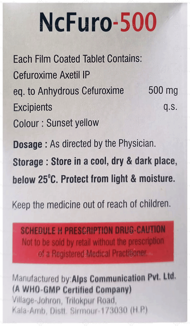 NcFuro 500mg Tablet 10s