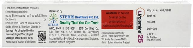 Ltrolamine 25mg Tablet 7s