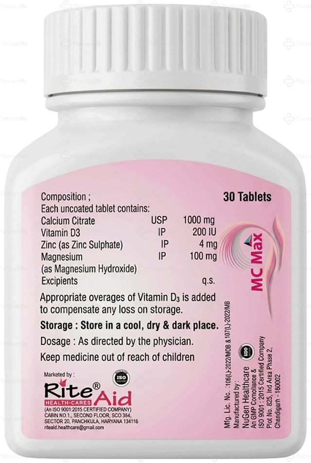 MC Max Tablet 30s