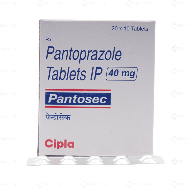 Pantosec 40mg Tablet 10s